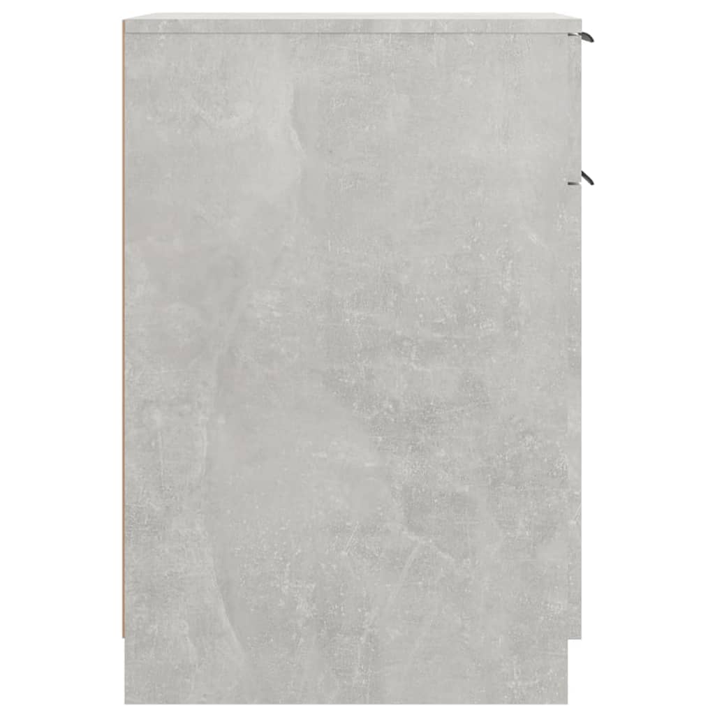 Armadietto da Scrivania Grigio Cemento 33,5x50x75 cm Legno 811506
