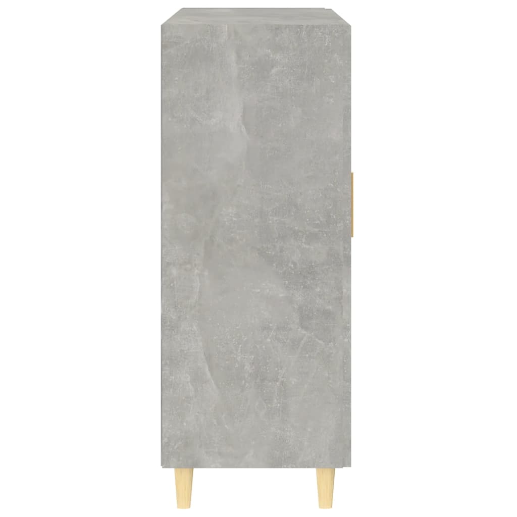 Credenza Grigio Cemento 69,5x34x90 cm in Legno Multistrato 812118