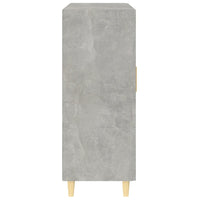 Credenza Grigio Cemento 69,5x34x90 cm in Legno Multistrato 812118