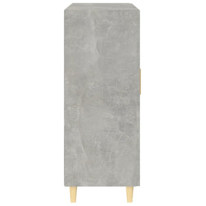 Credenza Grigio Cemento 69,5x34x90 cm in Legno Multistrato 812118