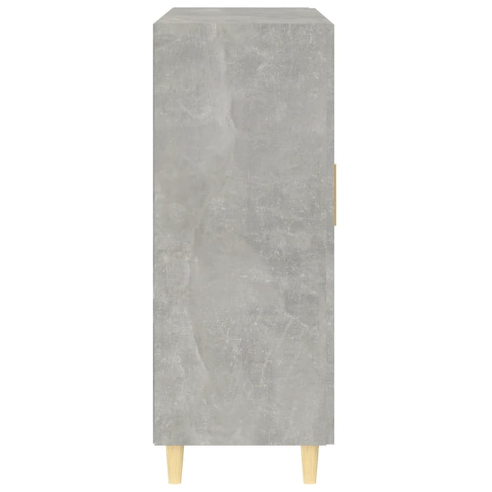Credenza Grigio Cemento 69,5x34x90 cm in Legno Multistrato 812118