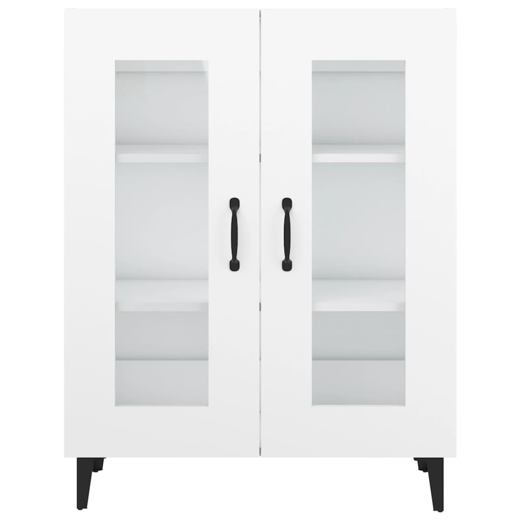 Credenza-Buffet-Armadio da cucina Bianca 69,5x34x90 cm in Legno Multistrato 928214