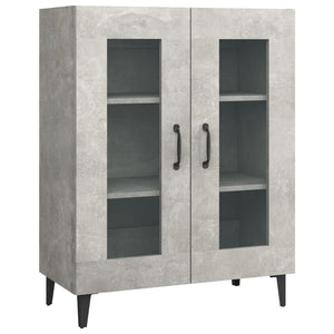 Credenza Grigio Cemento 69,5x34x90 cm in Legno Multistrato 812127