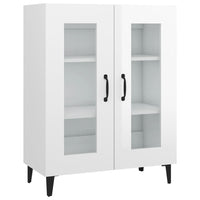 Credenza 69,5x34x90 cm in Legno Multistrato Bianco Lucido cod mxl 65697