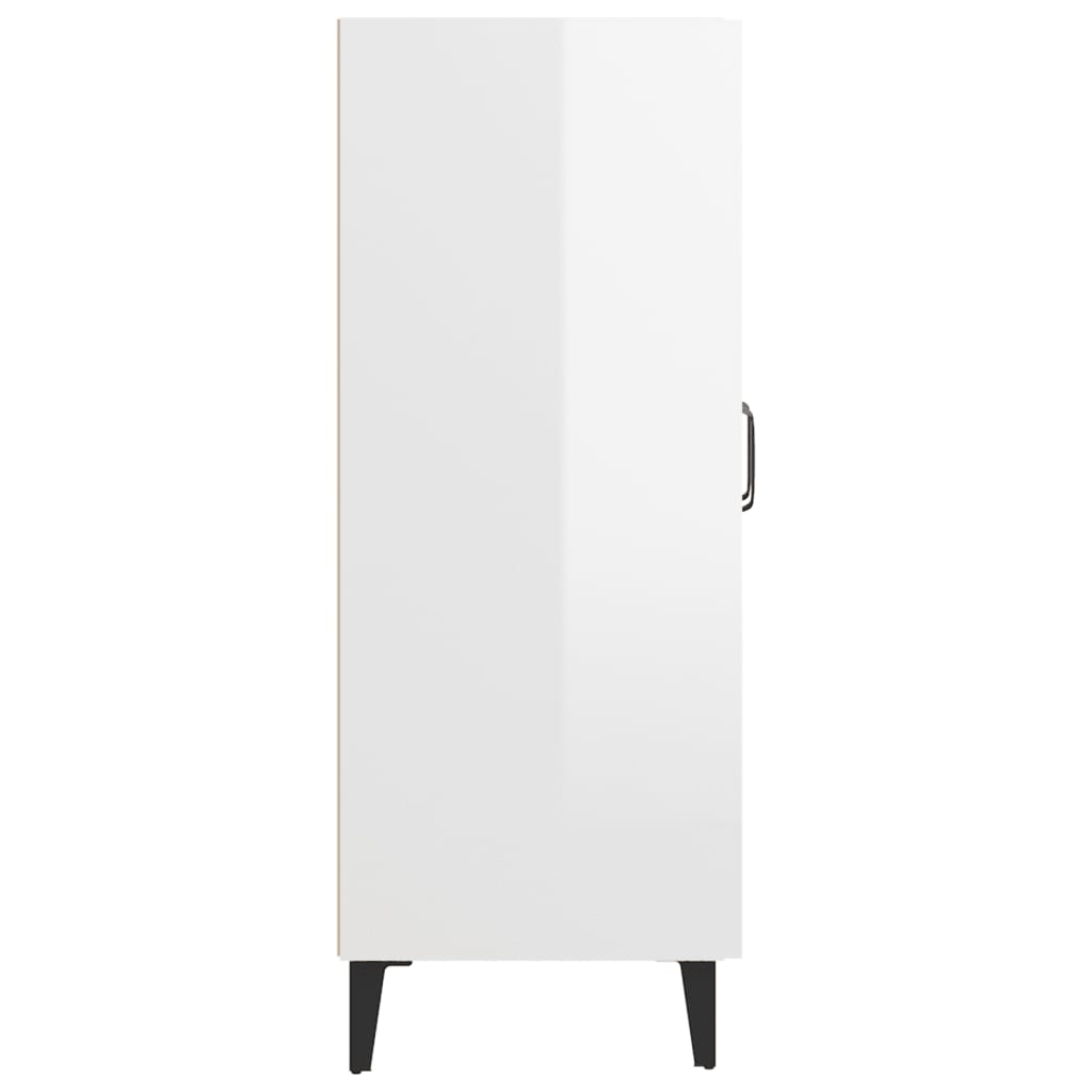 Credenza 69,5x34x90 cm in Legno Multistrato Bianco Lucido cod mxl 65697