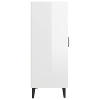 Credenza 69,5x34x90 cm in Legno Multistrato Bianco Lucido cod mxl 65697