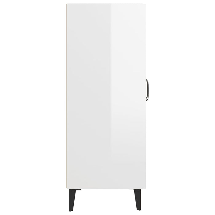 Credenza 69,5x34x90 cm in Legno Multistrato Bianco Lucido cod mxl 65697