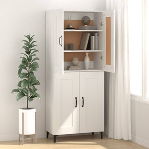 Credenza Bianca 69,5x34x90 cm in Legno Multistrato 812141