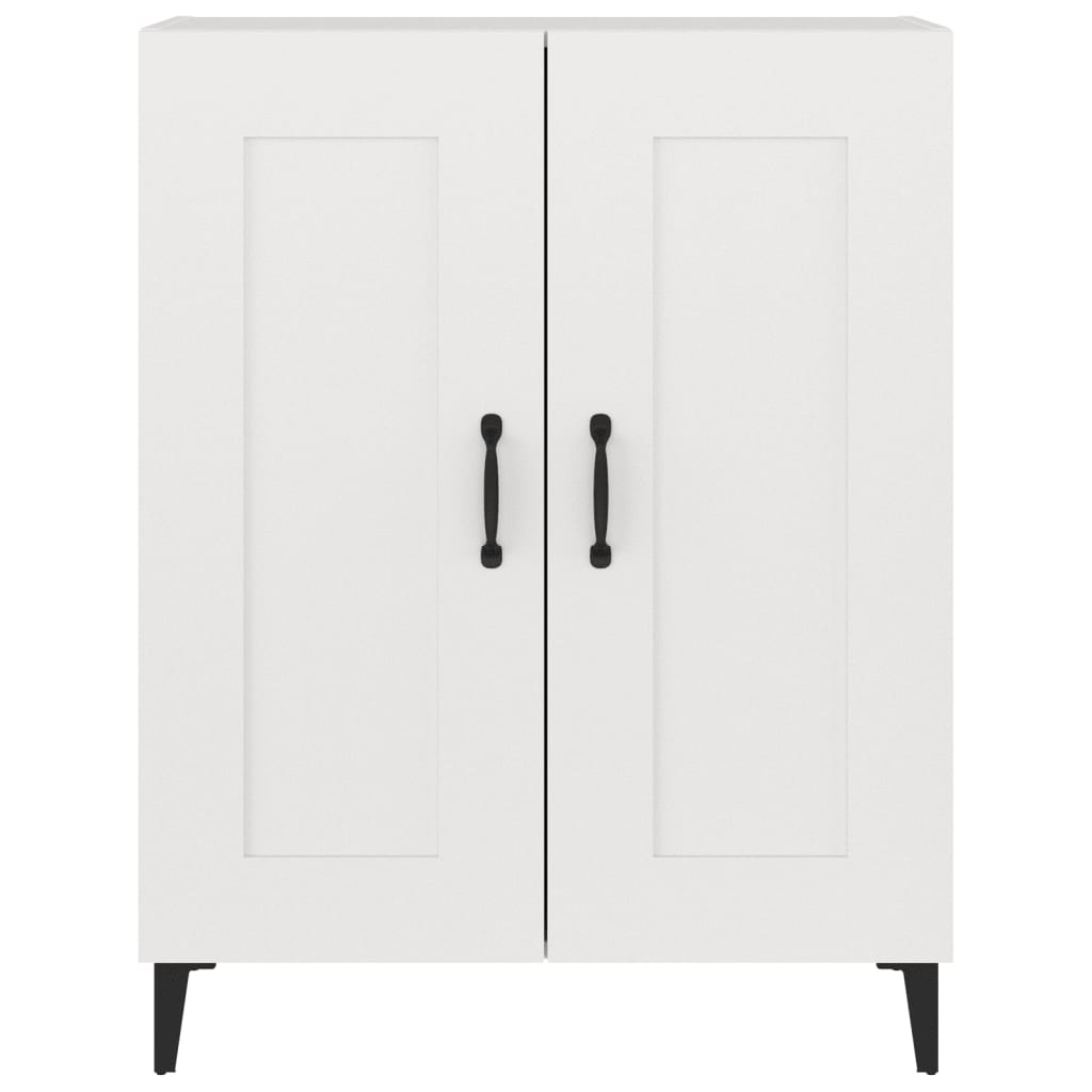 Credenza-Buffet-Armadio da cucina Bianca 69,5x34x90 cm in Legno Multistrato 175774