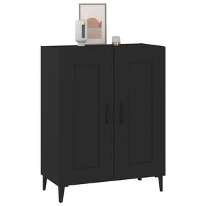 Credenza-Buffet-Armadio da cucina Nera 69,5x34x90 cm in Legno Multistrato 908502