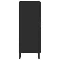 Credenza-Buffet-Armadio da cucina Nera 69,5x34x90 cm in Legno Multistrato 908502