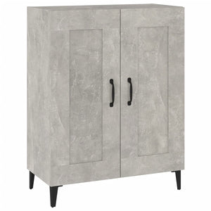 Credenza Grigio Cemento 69,5x34x90 cm in Legno Multistrato 812145