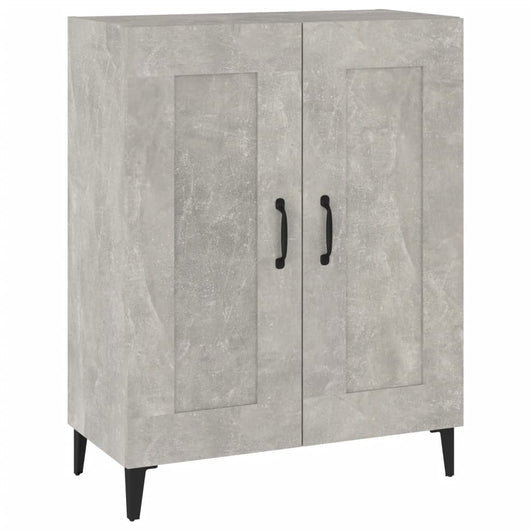 Credenza Grigio Cemento 69,5x34x90 cm in Legno Multistrato 812145
