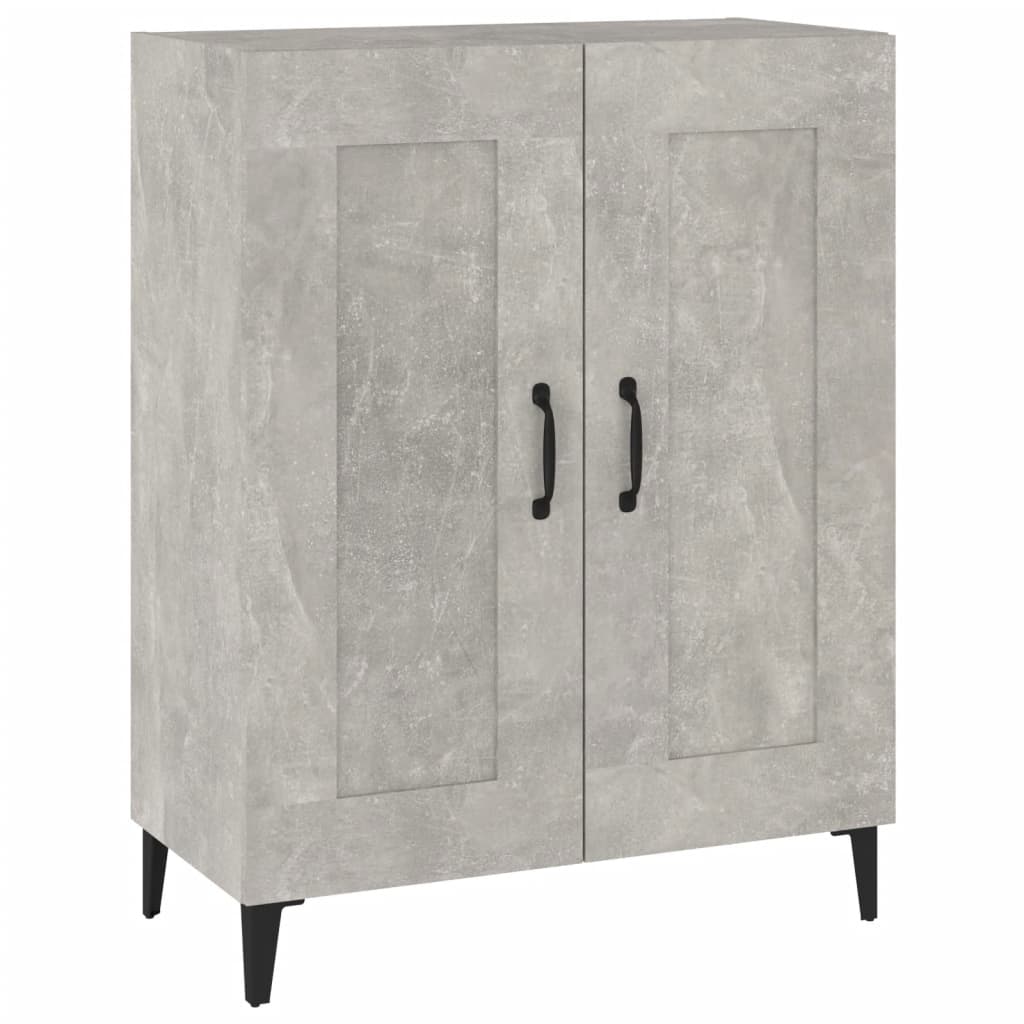 Credenza-Buffet-Armadio da cucina Grigio Cemento 69,5x34x90 cm in Legno Multistrato 899370
