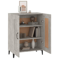 Credenza Grigio Cemento 69,5x34x90 cm in Legno Multistrato 812145