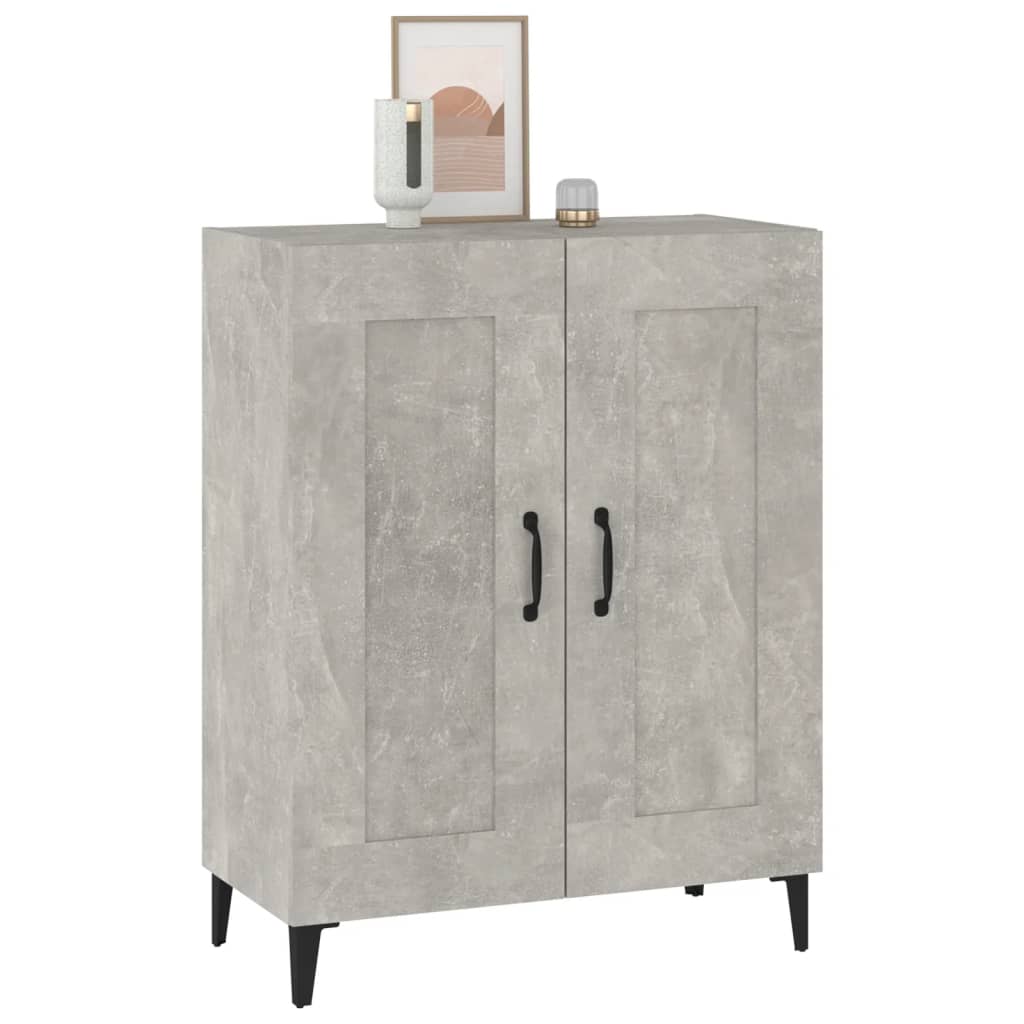 Credenza-Buffet-Armadio da cucina Grigio Cemento 69,5x34x90 cm in Legno Multistrato 899370