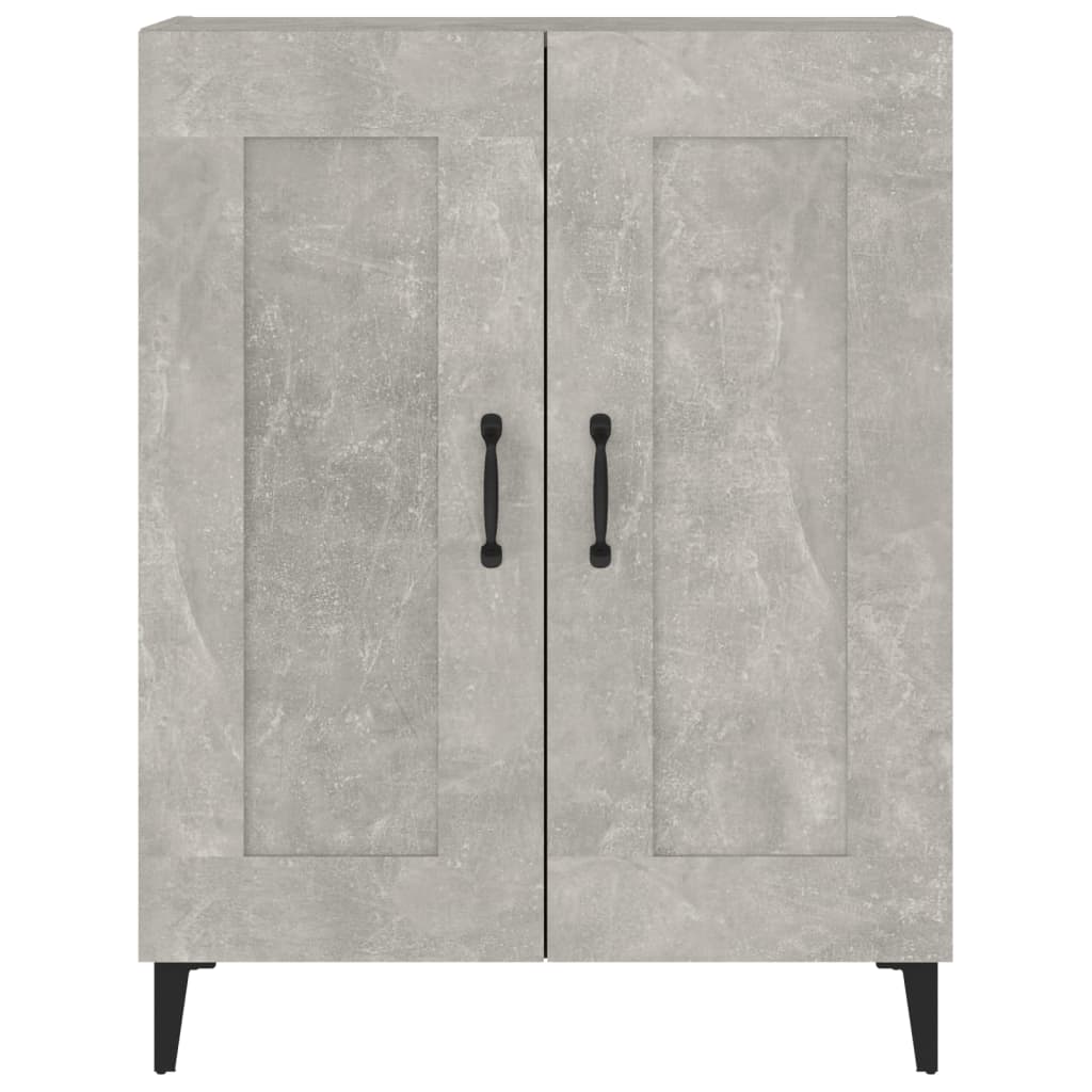 Credenza Grigio Cemento 69,5x34x90 cm in Legno Multistrato 812145