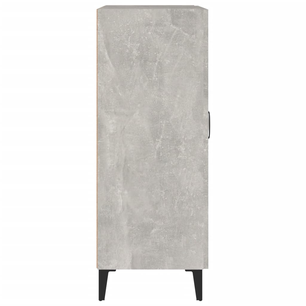Credenza Grigio Cemento 69,5x34x90 cm in Legno Multistrato 812145