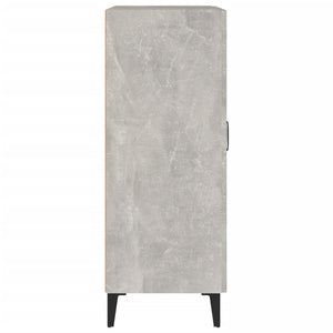 Credenza Grigio Cemento 69,5x34x90 cm in Legno Multistrato 812145