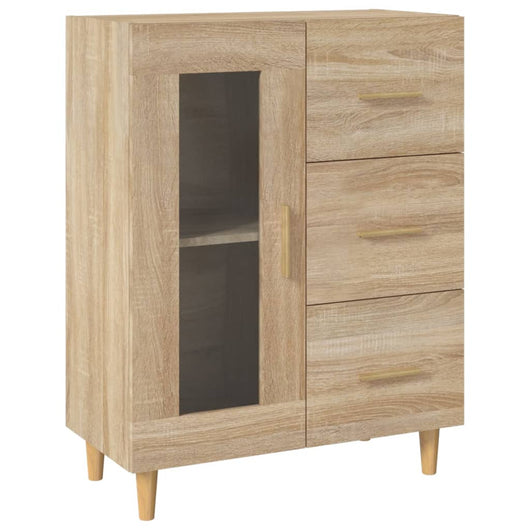Credenza-Buffet-Armadio da cucina Rovere Sonoma 69,5x34x90 cm in Legno Multistrato 115801