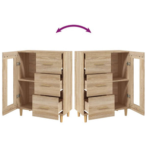 Credenza Rovere Sonoma 69,5x34x90 cm in Legno Multistrato 812207