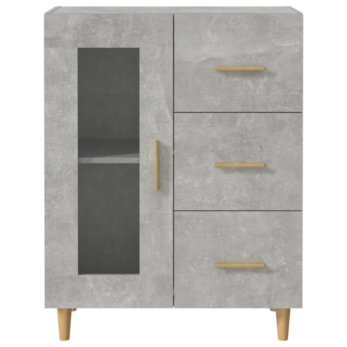 Credenza-Buffet-Armadio da cucina Grigio Cemento 69,5x34x90 cm in Legno Multistrato 254008