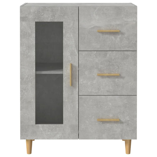 Credenza cassettiera mobile contenitore organizer cucina soggiorno salotto 695 x 34 x 90 cm legno ingegnerizzato grigio 02_0032040