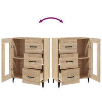 Credenza Rovere Sonoma 69,5x34x90 cm in Legno Multistrato cod mxl 18127