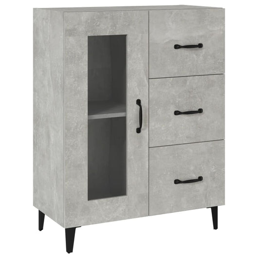 Credenza Grigio Cemento 69,5x34x90 cm in Legno Multistrato cod mxl 20192