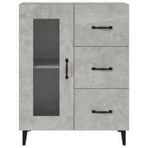 Credenza Grigio Cemento 69,5x34x90 cm in Legno Multistrato cod mxl 20192