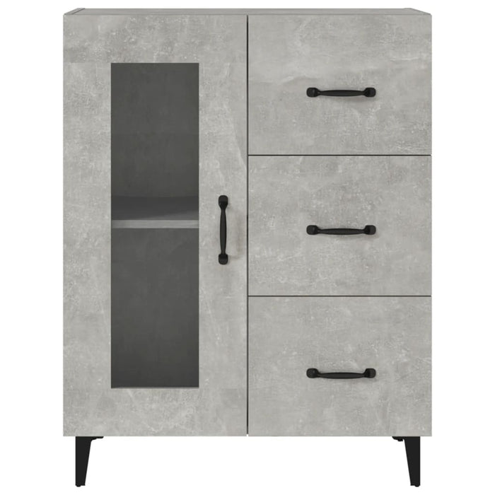 Credenza Grigio Cemento 69,5x34x90 cm in Legno Multistrato cod mxl 20192