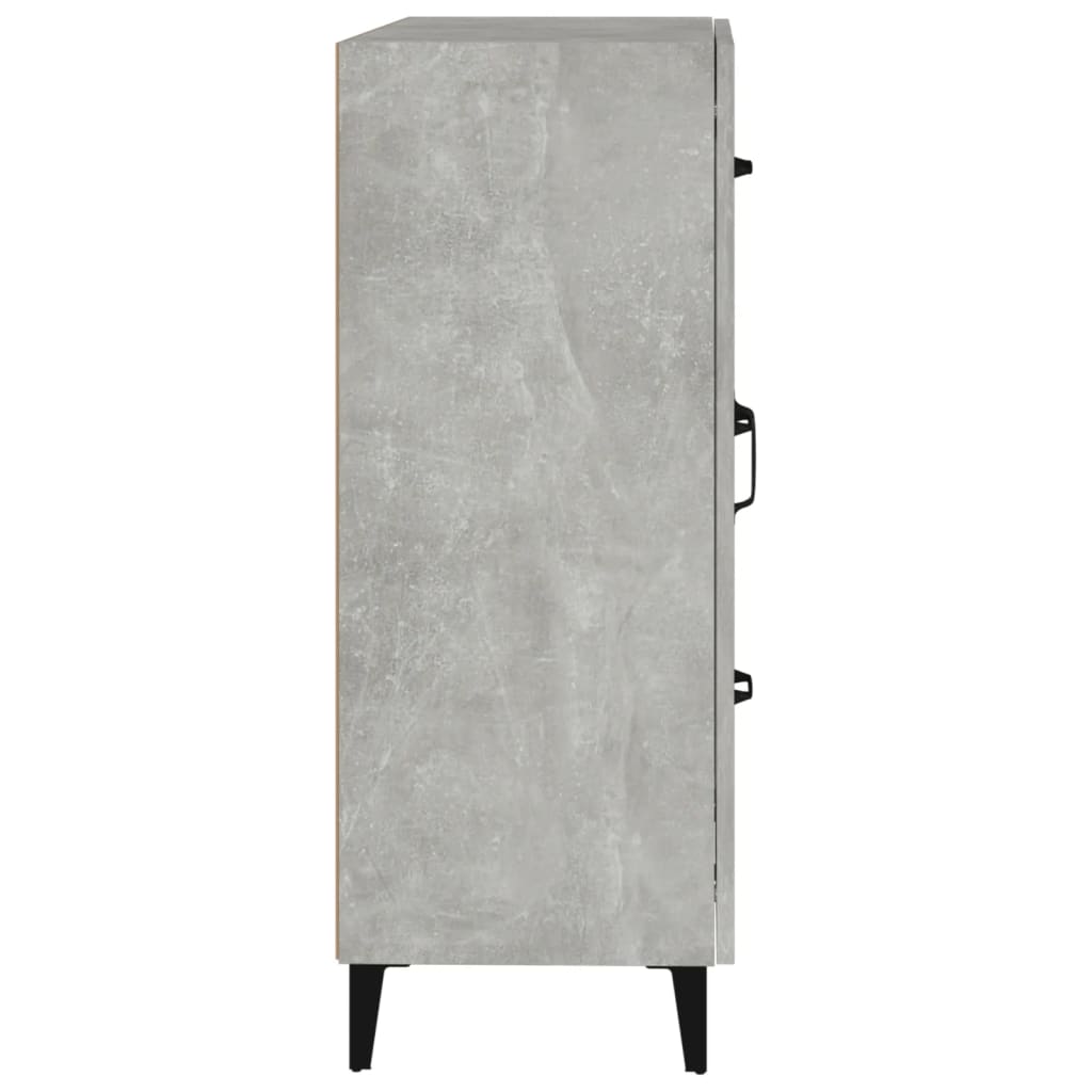 Credenza Grigio Cemento 69,5x34x90 cm in Legno Multistrato cod mxl 20192