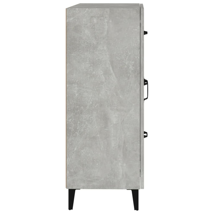 Credenza Grigio Cemento 69,5x34x90 cm in Legno Multistrato cod mxl 20192