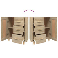 Credenza Rovere Sonoma 69,5x34x90 cm in Legno Multistrato cod mxl 5965