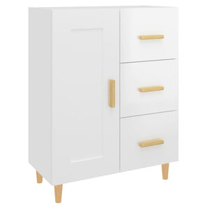 Credenza 69,5x34x90 cm in Legno Multistrato Bianco Lucido 812228