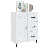 Credenza Bianca 69,5x34x90 cm in Legno Multistrato cod mxl 48171