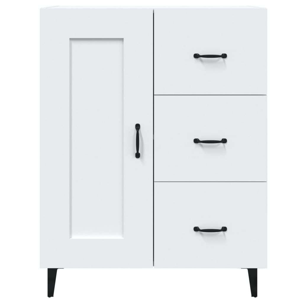 Credenza Bianca 69,5x34x90 cm in Legno Multistrato cod mxl 48171