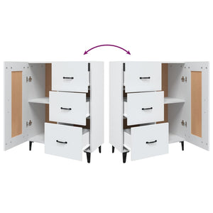 Credenza Bianca 69,5x34x90 cm in Legno Multistrato 812231