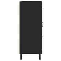 Credenza-Buffet-Armadio da cucina Nera 69,5x34x90 cm in Legno Multistrato 737806