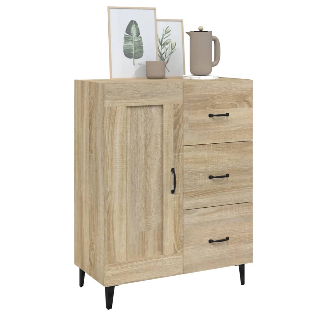 Credenza Rovere Sonoma 69,5x34x90 cm in Legno Multistrato 812234