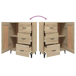 Credenza Rovere Sonoma 69,5x34x90 cm in Legno Multistrato 812234