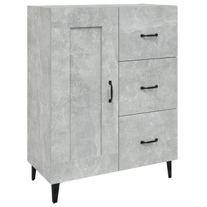 Credenza Grigio Cemento 69,5x34x90 cm in Legno Multistrato 812235