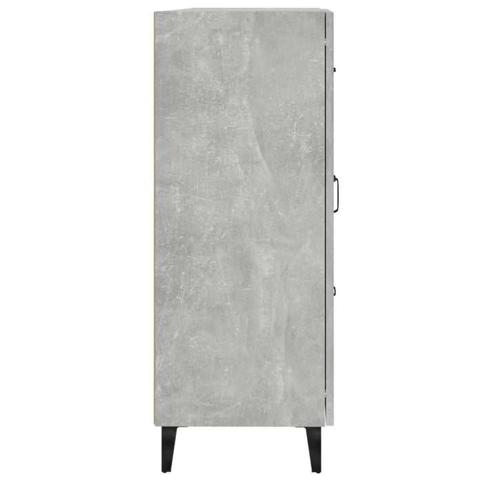Credenza Grigio Cemento 69,5x34x90 cm in Legno Multistrato 812235
