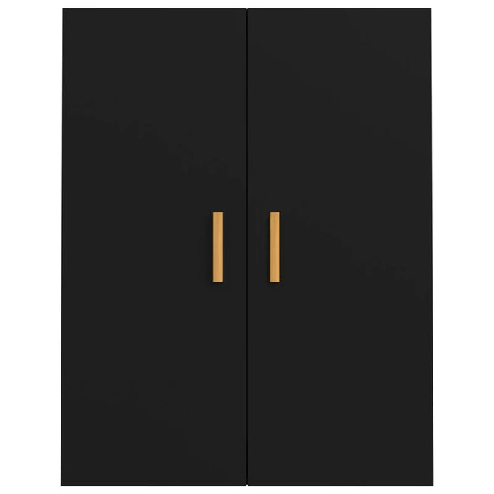 Armadietto Pensile a Parete Nero 69,5x34x90 cm 812259