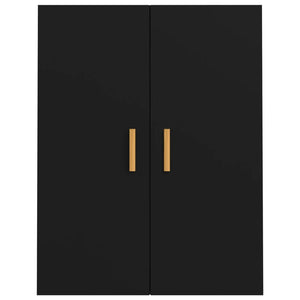 Armadietto Pensile a Parete Nero 69,5x34x90 cm 812259