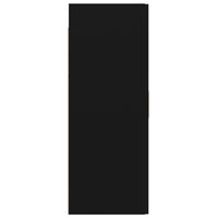 Armadietto Pensile a Parete Nero 69,5x34x90 cm 812259