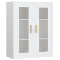 Armadietto Pensile a Parete Bianco 69,5x34x90 cm 812276