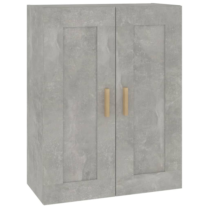 Mobile a Parete Grigio Cemento 69,5x32,5x90cm Legno Multistrato 812298