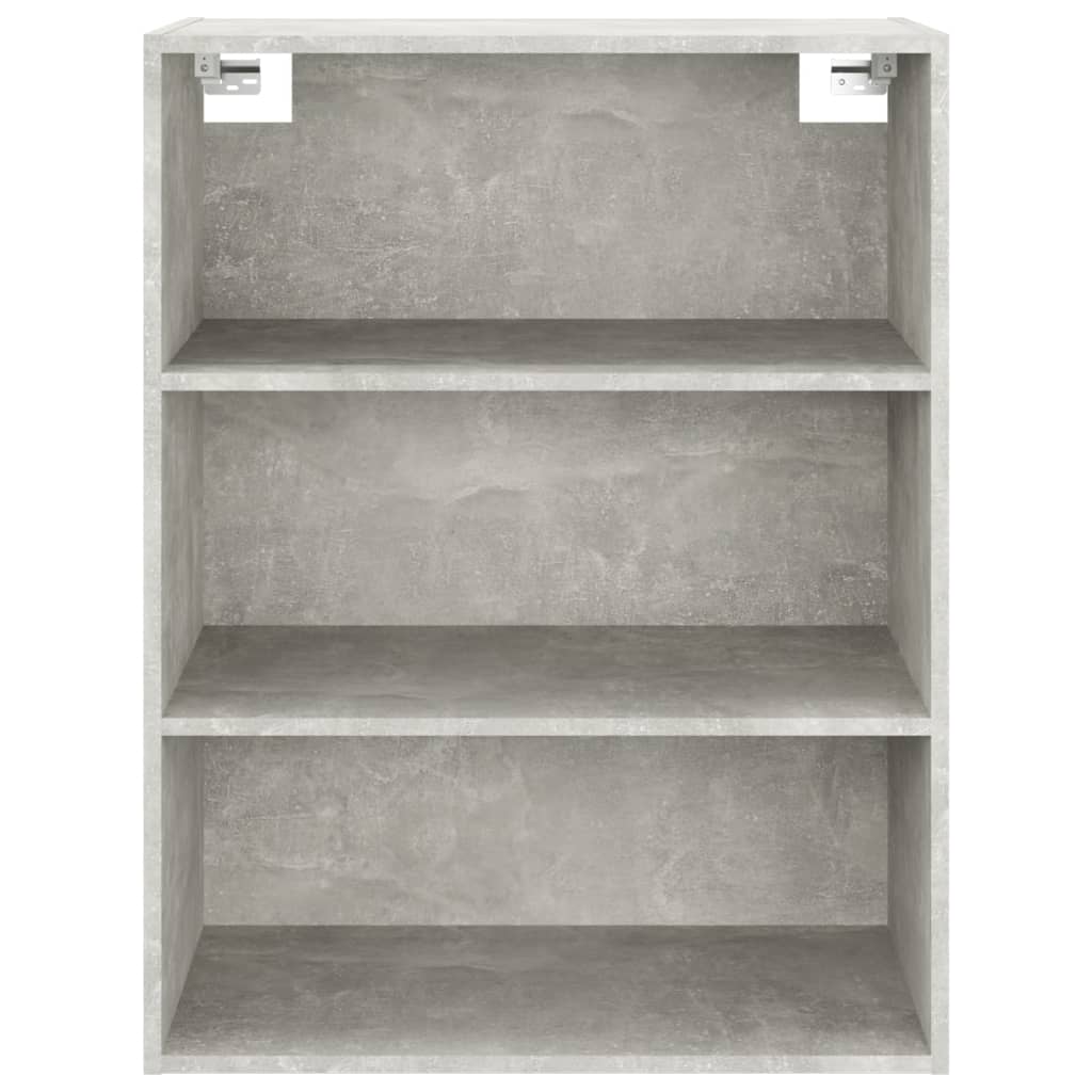 Armadietto Pensile a Parete Grigio Cemento 69,5x32,5x90 cm 812316