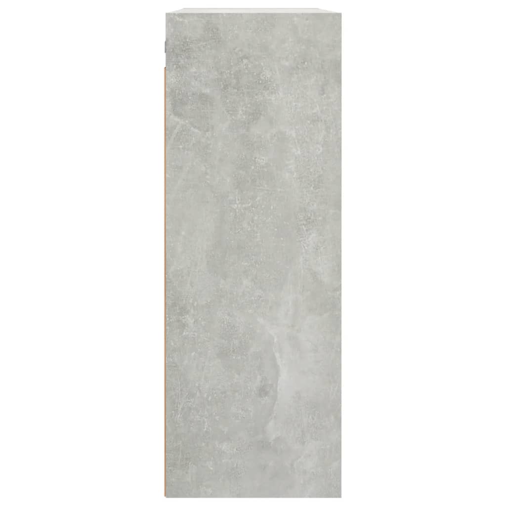 Armadietto Pensile a Parete Grigio Cemento 69,5x32,5x90 cm 812316
